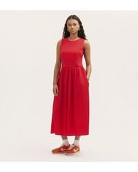 Finery London - Georgie Cotton Sleeveless Midi Dress - Lyst