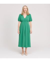 Finery London - Robyn Button Through Midi Dress - Lyst