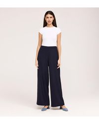 Finery London - Nat Gaberdine Twill Wide Leg Trousers - Lyst