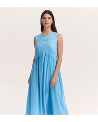 Finery London - Liberte Cotton Sleeveless Midi Dress - Lyst