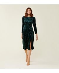 Finery London - Abel Velvet Dress - Lyst