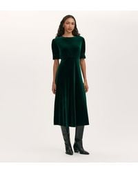 Finery London - Mela Velvet Midi Tea Dress - Lyst