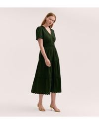 Finery London - Wren Cotton Midi Tiered Dress - Lyst