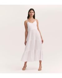 Finery London - Emmie Cotton Midi Tiered Dress - Lyst
