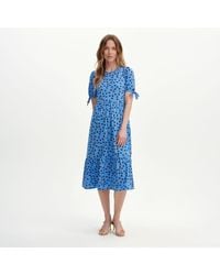 Finery London - Jessa Puff Sleeve Midi Tiered Dress - Lyst
