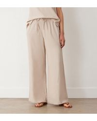 Finery London - Drew Wide Leg Linen Mix Trousers - Lyst