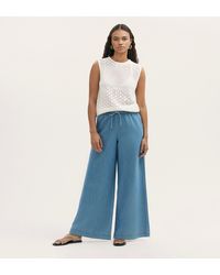 Finery London - Dixie Denim Wide Leg Trousers - Lyst