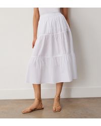 Finery London - Harleen Tiered Cotton Midi Skirt - Lyst
