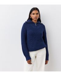 Finery London - Wilma Half Zip Funnel Neck Jumper - Lyst