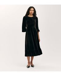 Finery London - Scarlett Velvet Midi Dress - Lyst