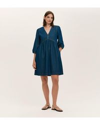 Finery London - Marilyn Denim Short Dress - Lyst