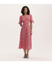 Finery London - Gabriella Crepe Midi Tea Dress - Lyst