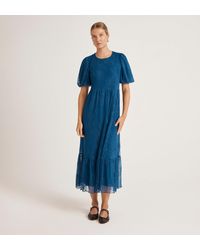 Finery London - Yasmine Mesh Midi Tea Dress - Lyst
