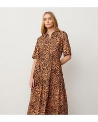 Finery London - Zara Print Midi Shirt Dress - Lyst