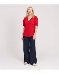 Finery London - Fleur Button Down Short Sleeve Top - Lyst