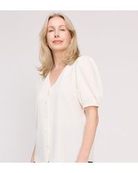 Finery London - Fleur Button Down Short Sleeve Top - Lyst