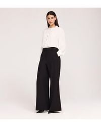 Finery London - Addie Gaberdine Twill Wide Leg Trousers - Lyst