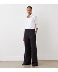 Finery London - Nat Satin Back Crepe Wide Leg Trousers - Lyst