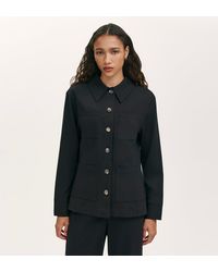 Finery UK - Agness Ponte Jersey Button Down Jacket - Lyst