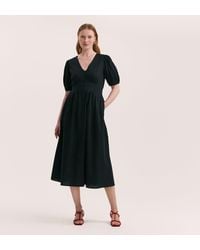 Finery London - Addison Cotton Midi Tea Dress - Lyst