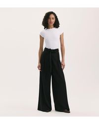 Finery London - Athena Linen Blend Wide Leg Trousers - Lyst