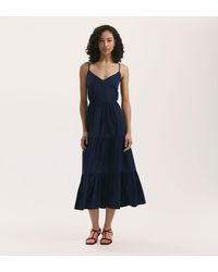 Finery London - Emmie Cotton Midi Tiered Dress - Lyst