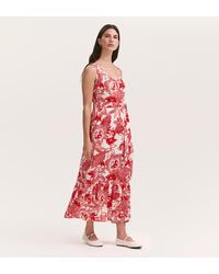 Finery London - Marta Crepe Linen Blend Sleeveless Midi Dress - Lyst