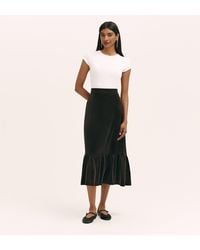 Finery London - Joline Velvet Midi Skirt - Lyst