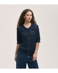 Finery London - Marlowe Crochet Cardigan - Lyst