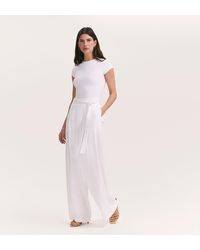 Finery London - Athena Linen Blend Wide Leg Trousers - Lyst