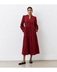Finery London - Gianna Corduroy Midi Dress - Lyst