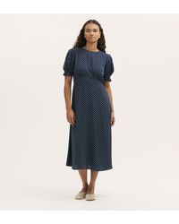 Finery London - Mela Polka Dot Crepe Midi Dress - Lyst