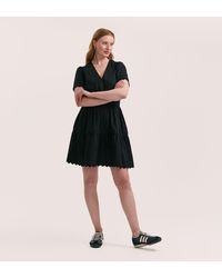 Finery London - Reece Ric Rac Trim Cotton Short Dress - Lyst