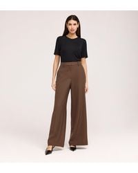 Finery UK - Addie Gaberdine Twill Wide Leg Trousers - Lyst