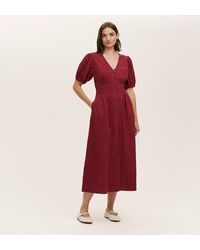 Finery London - Addison Seersucker Midi Tea Dress - Lyst
