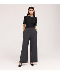 Finery London - Nat Gaberdine Twill Wide Leg Trousers - Lyst