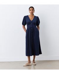 Finery London - Arlow Corduroy Midi Dress - Lyst