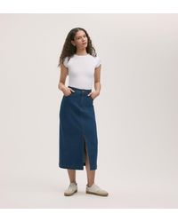 Finery London - Rachel Denim Midi Skirt - Lyst