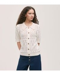 Finery London - Marlowe Crochet Cardigan - Lyst
