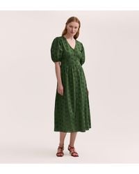 Finery London - Una Embroidered Cotton Midi Tea Dress - Lyst