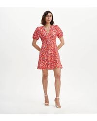 Finery London - Ensley Puff Sleeve Empire Waist Short Dress - Lyst