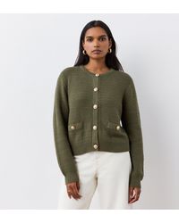 Finery London - Saskia Button Up Cotton Cardigan - Lyst