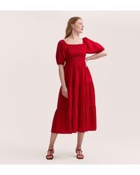 Finery London - Melody Cotton Midi Tiered Dress - Lyst