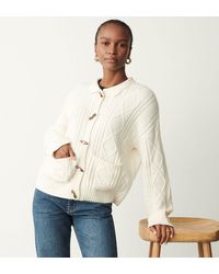 Finery London - Brianna Ivory Cardi - Lyst