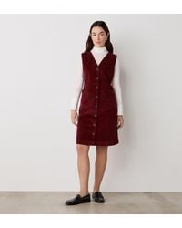 Finery London - Reneka Corduroy Knee Length Dress - Lyst