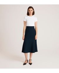 Finery London - Gracie Rich Crepe Midi Skirt - Lyst