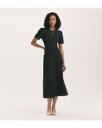 Finery London - Marie Polka Dot Crepe Midi Tea Dress - Lyst