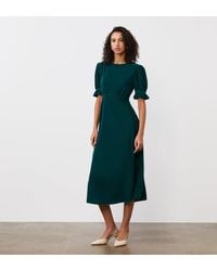 Finery London - Mela Velvet Midi Tea Dress - Lyst