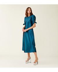 Finery London - Liora Taffeta Midi Dress - Lyst