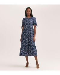 Finery London - Demi Floral Crepe Tiered Midi Dress - Lyst